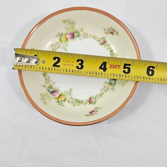 Meito Japan Fine China Hand Painted Floral Accent Fruit Dessert Bowls – Set of 4 - Picture 15 of 16